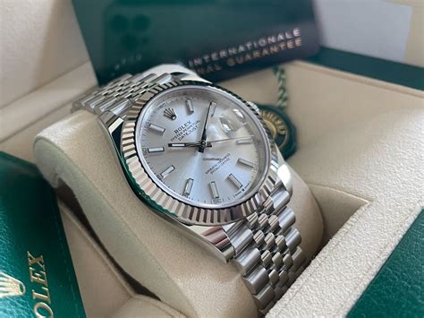 rolex datejust 41mm gold silver|rolex datejust 41 retail price.